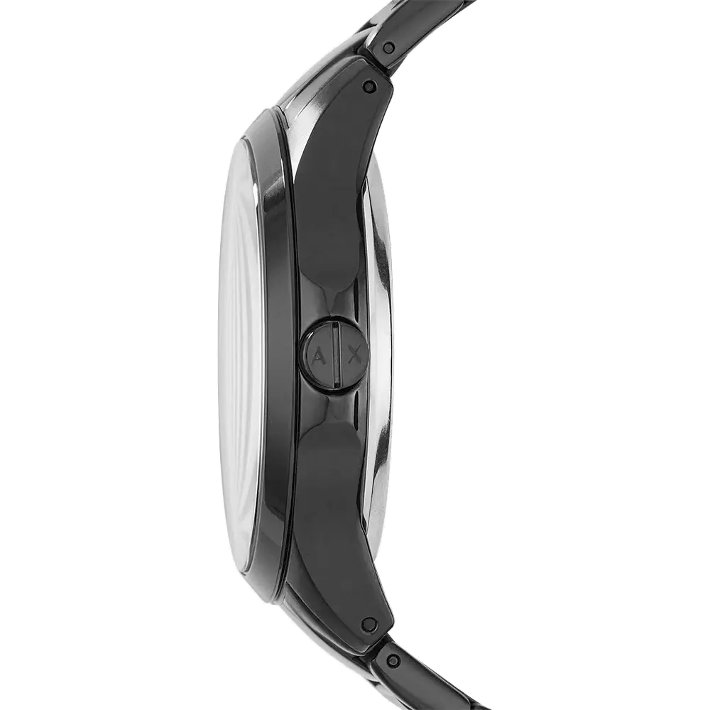 Armani Exchange Hampton Series AX2192 Men's Chronograph – Black Dial with Matching Black Stainless Steel Bracelet